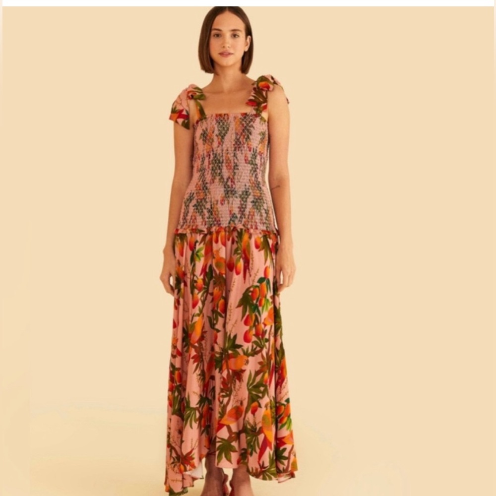 FARM Rio Pink Mango Trees Dress - Picture 3 of 9